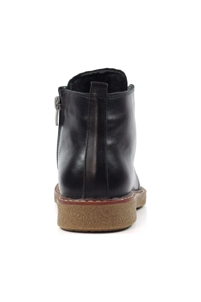 Lunar Claire II Black Leather Boot GLR014