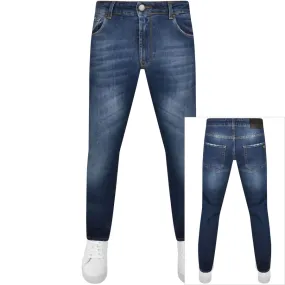 Lyle And Scott Slim Fit Jeans Dark Wash Blue