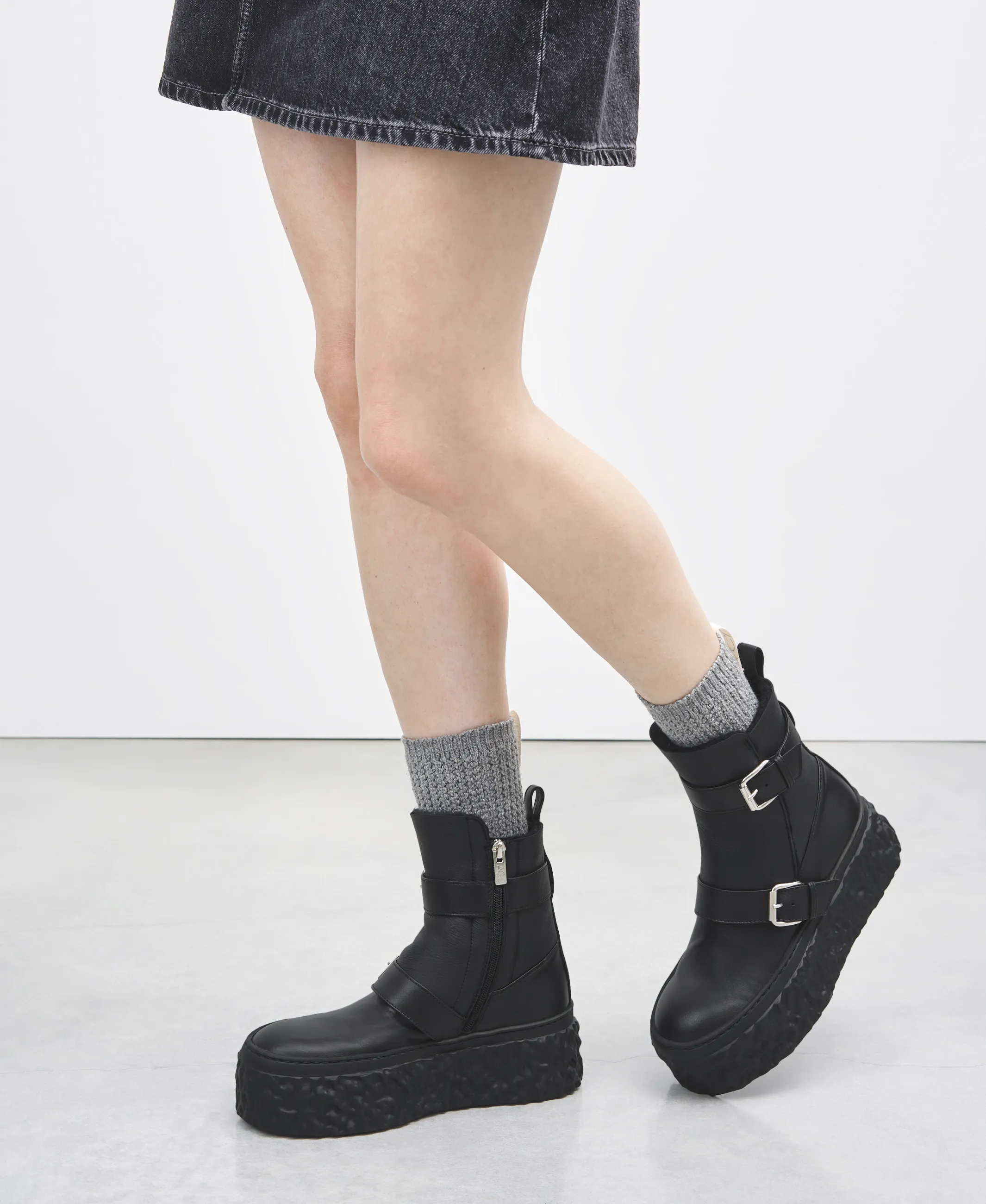 Magma Biker Ankle boot with sheepskin