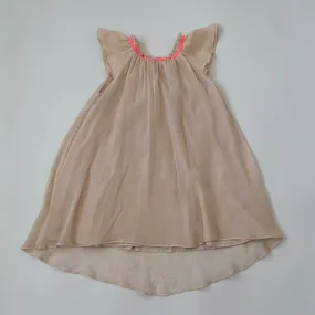 Marie-Chantal Pale Pink Silk Dress With Neon Trim: 5 Years