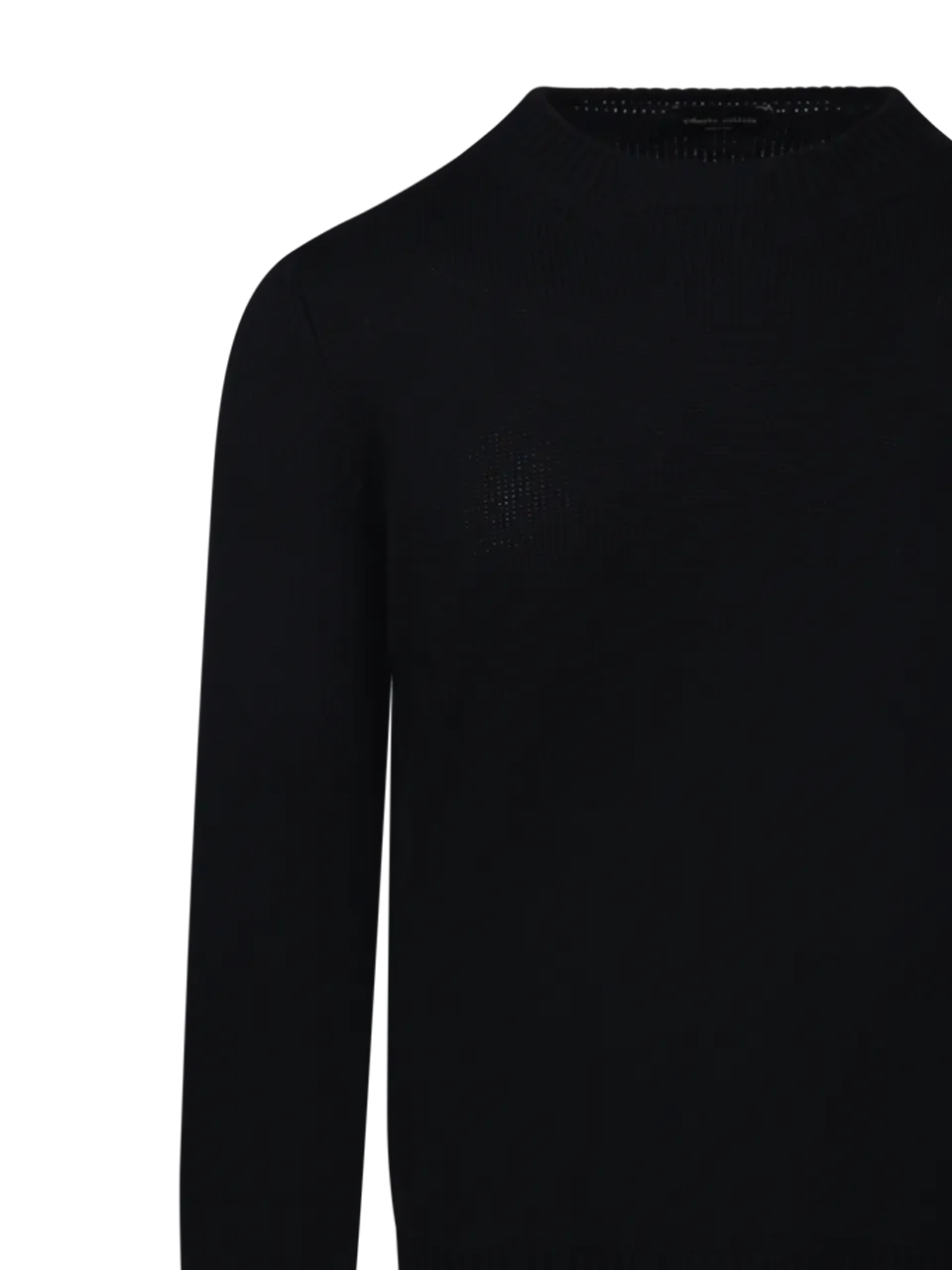 MEN ROBERTO COLLINA BLACK MERINOS WOOL SWEATER