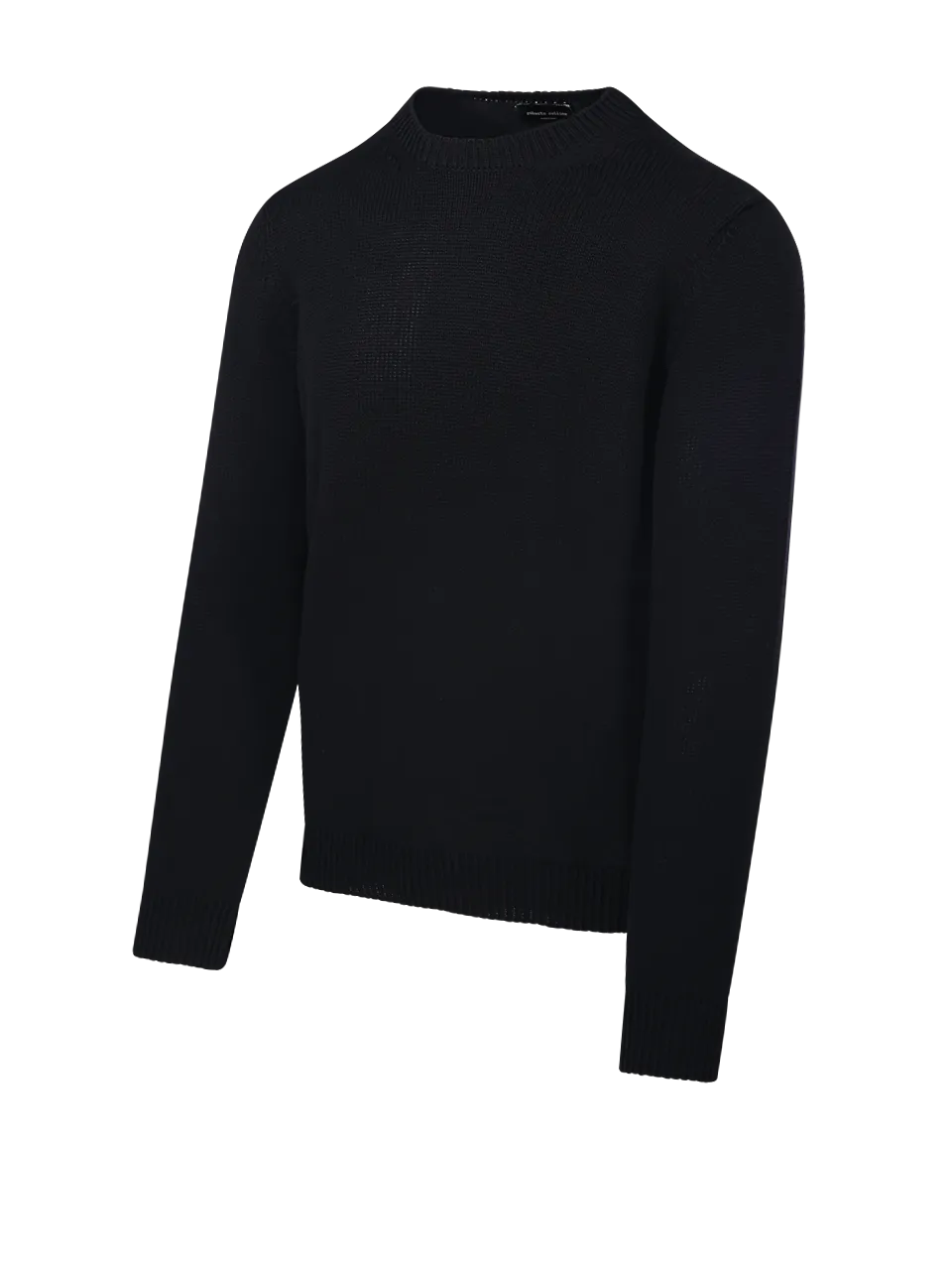 MEN ROBERTO COLLINA BLACK MERINOS WOOL SWEATER