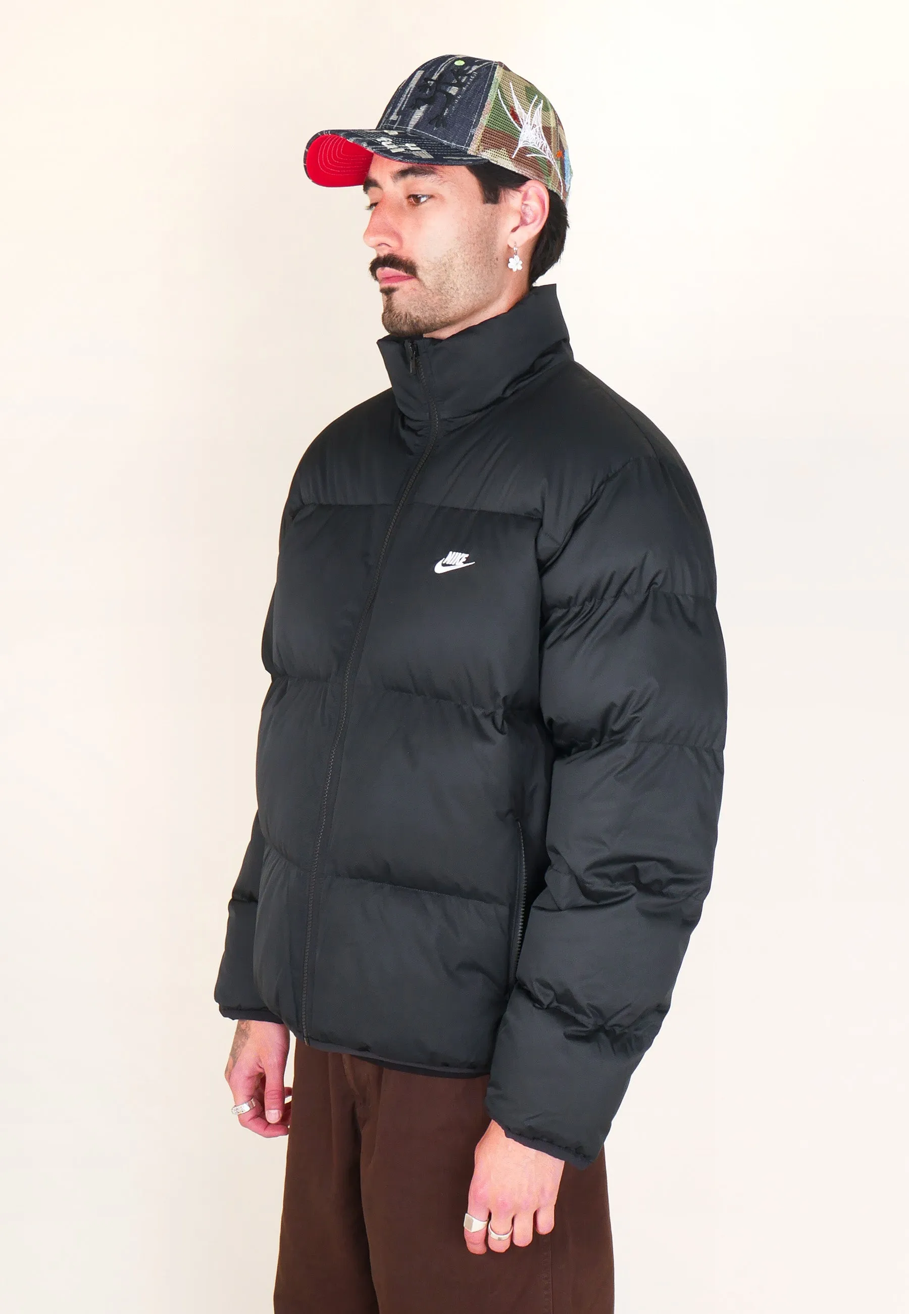 Men's Club Puffer Jacket - Black