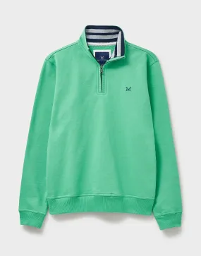 Men's Half Zip Solid Sweatshirt from Crew Clothing Company