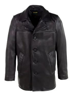 Men's Leather Overcoat 564