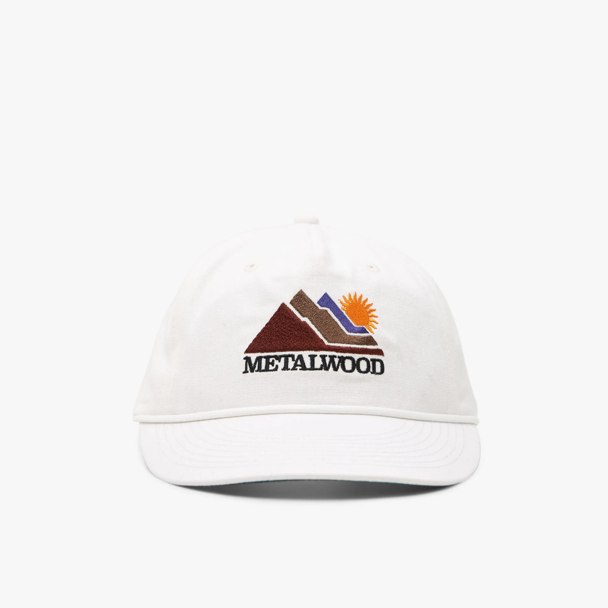 Metalwood Sunshine 5-Panel Rope Hat / White