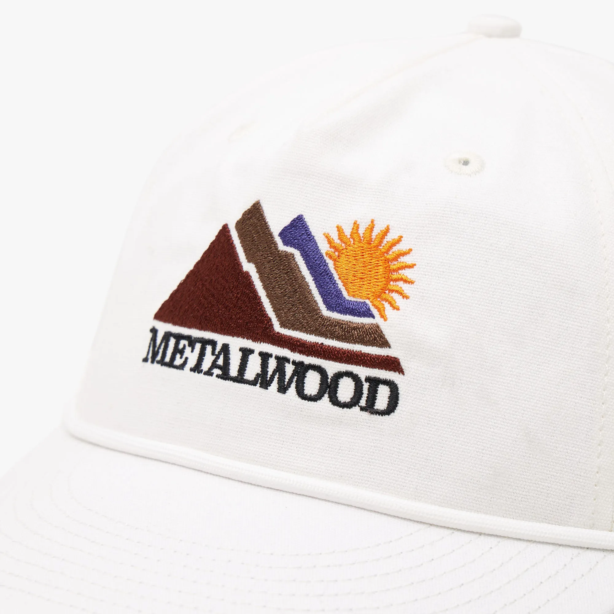 Metalwood Sunshine 5-Panel Rope Hat / White