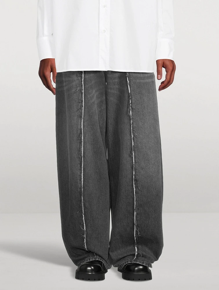 MM6 MAISON MARGIELA Destroyed Wide-Leg Jeans