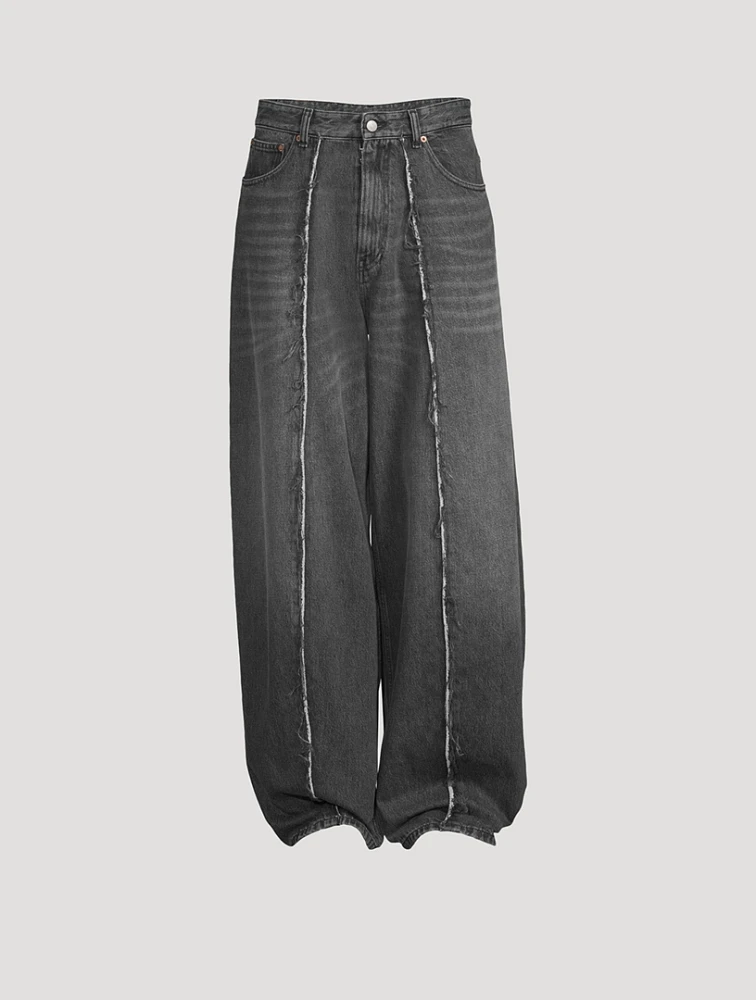 MM6 MAISON MARGIELA Destroyed Wide-Leg Jeans