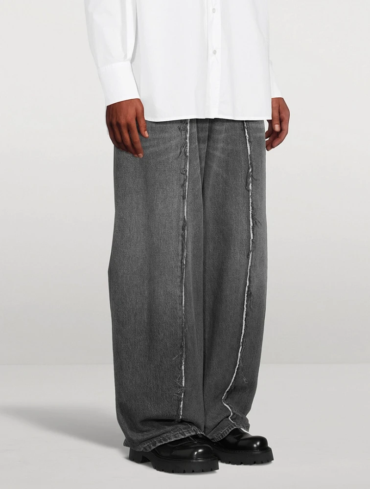 MM6 MAISON MARGIELA Destroyed Wide-Leg Jeans