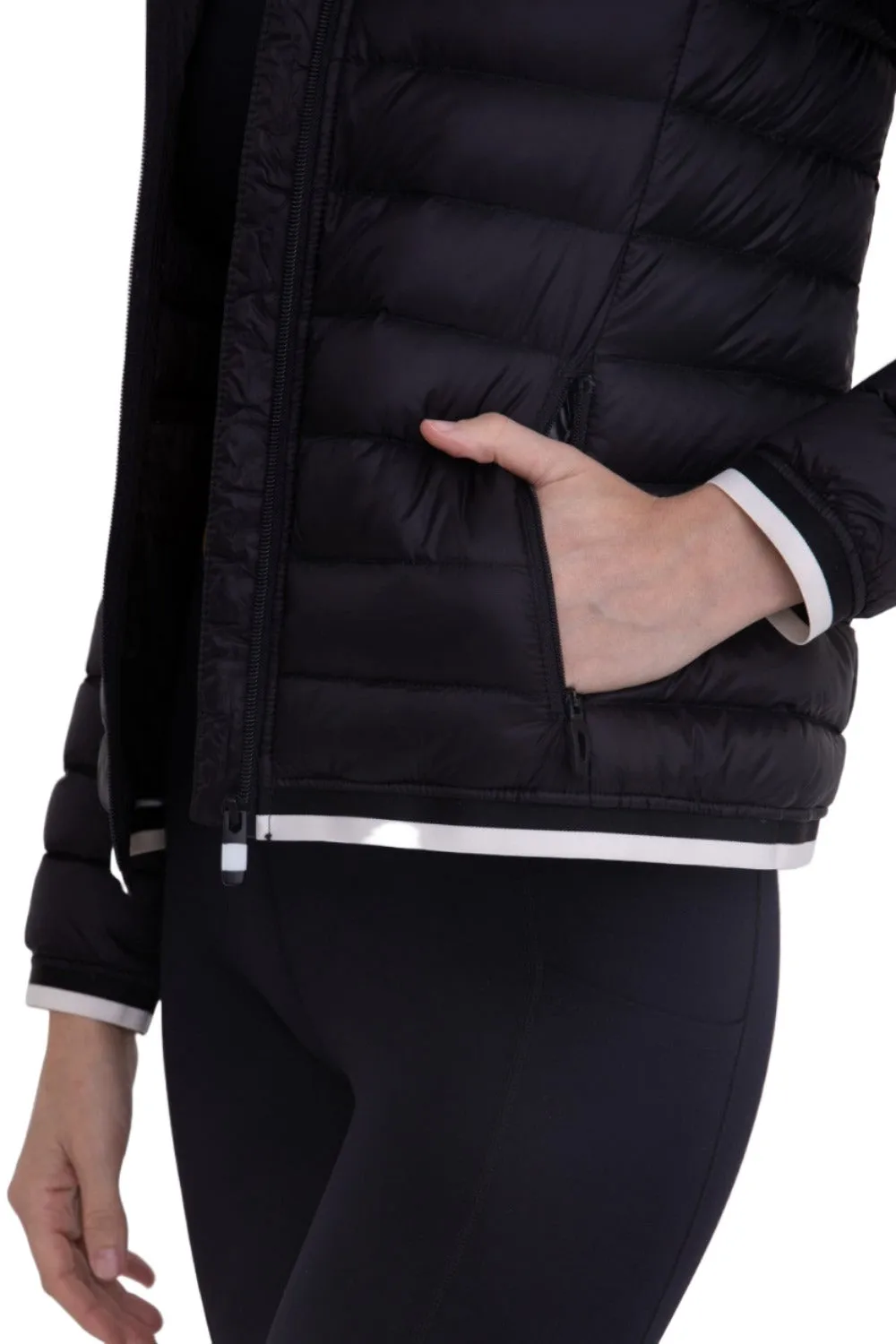 Mono B Padded Puffer Jacket with Hood SB041