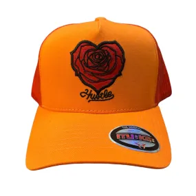 MUKA ROSE ORANGE TRUCKER HAT