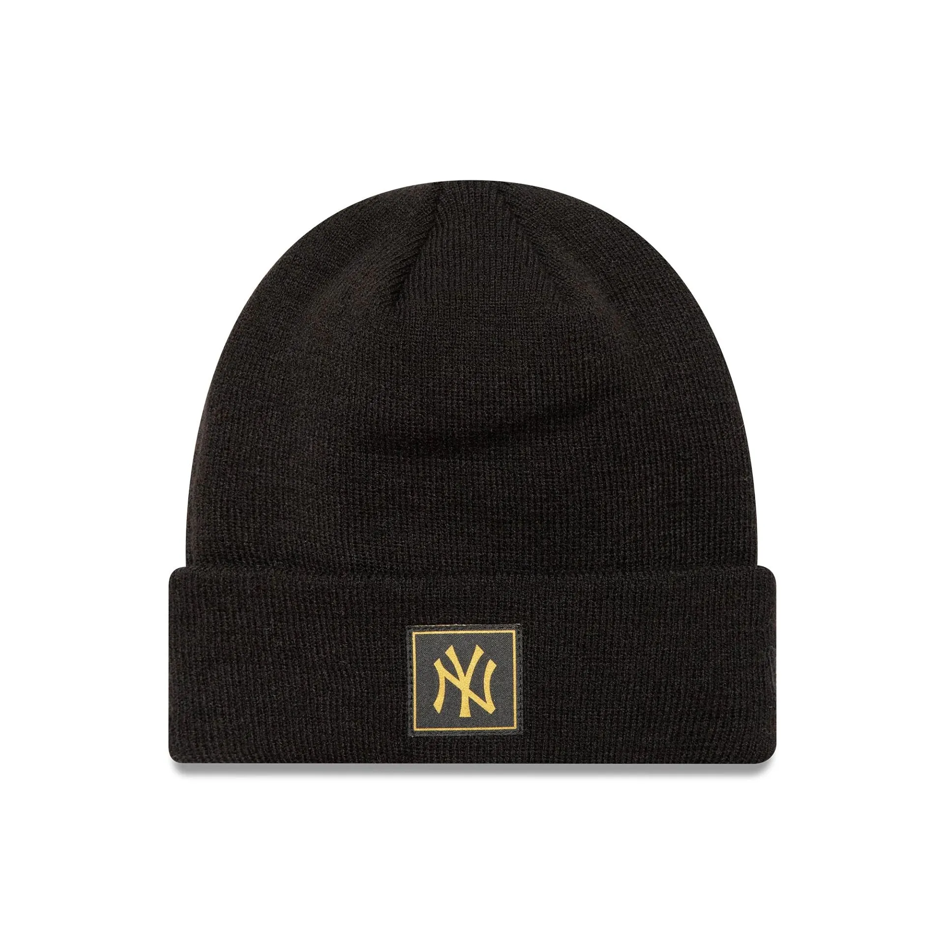 New York Yankees Youth Metallic Black Cuff Knit Beanie Hat