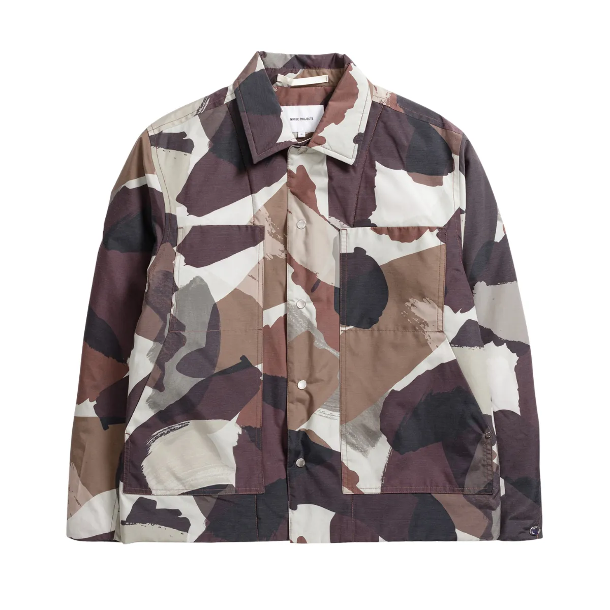 Norse Projects   Pelle Camo Nylon Insulated Jacket Espresso