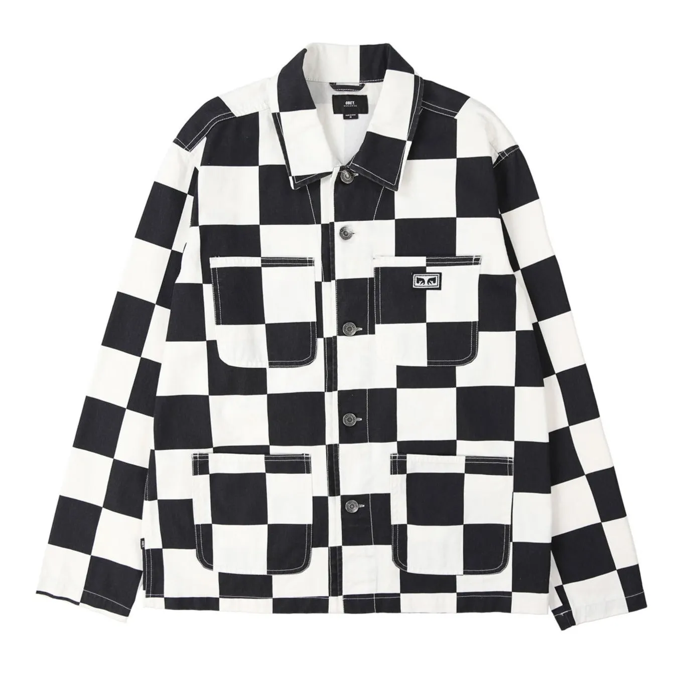 OBEY HARDWORK LABOR JACKET // CHECKER