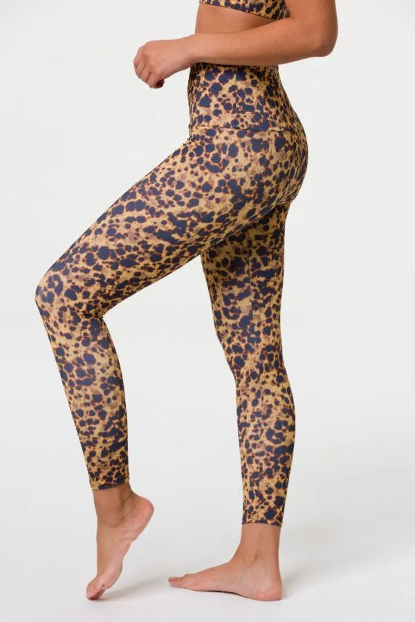 ONZIE // HIGH BASIC MIDI LEGGING - TORTOISE SHELL