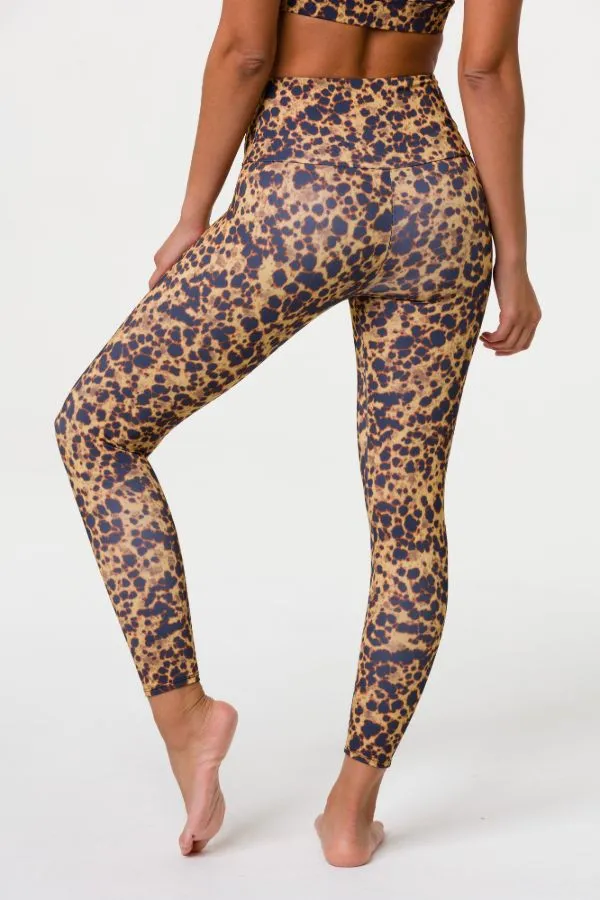 ONZIE // HIGH BASIC MIDI LEGGING - TORTOISE SHELL