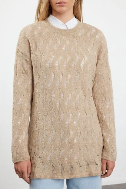 Openwork/Hole Sweater