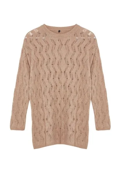 Openwork/Hole Sweater