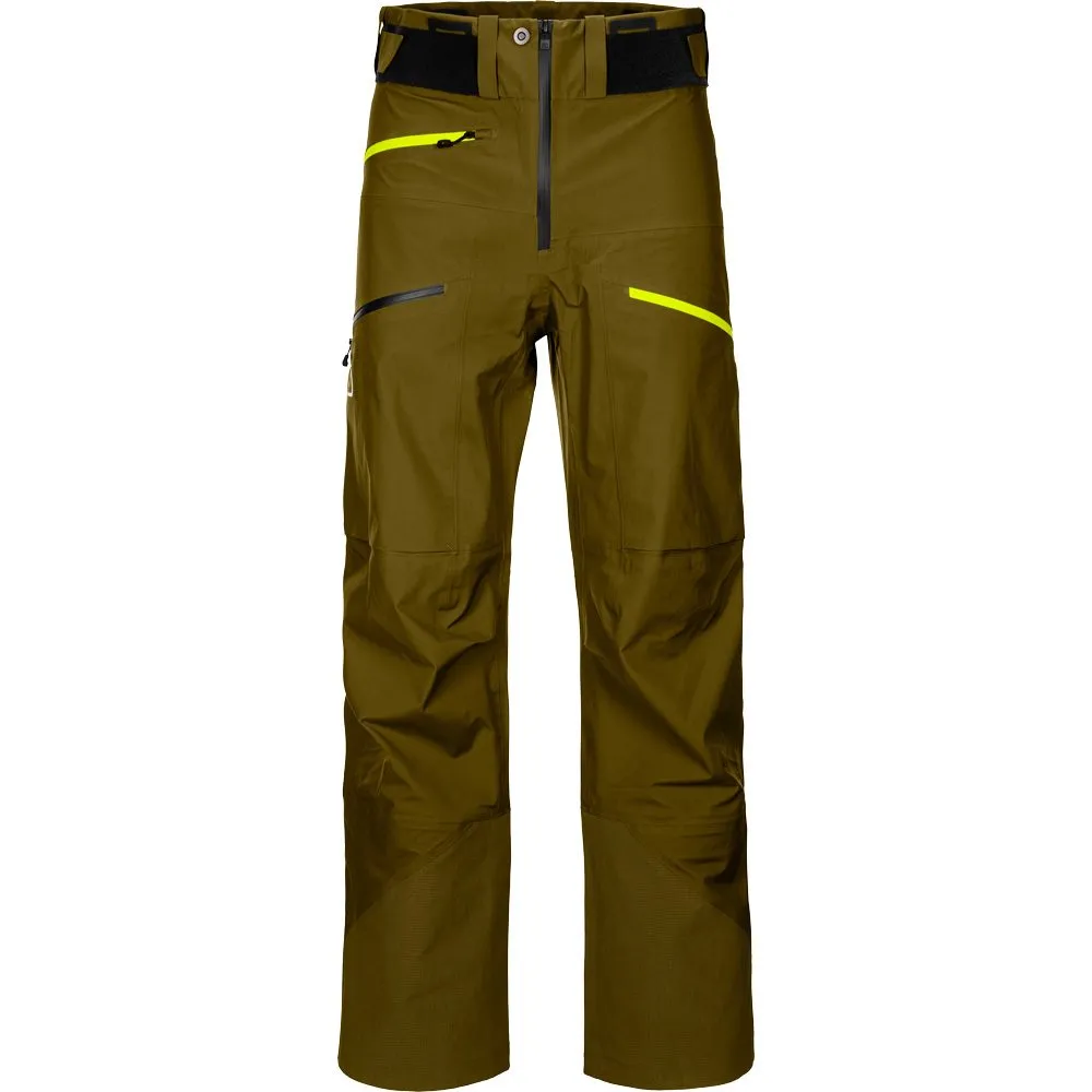 ORTOVOX - 3L Deep Shell Freeride Pants Men green moss