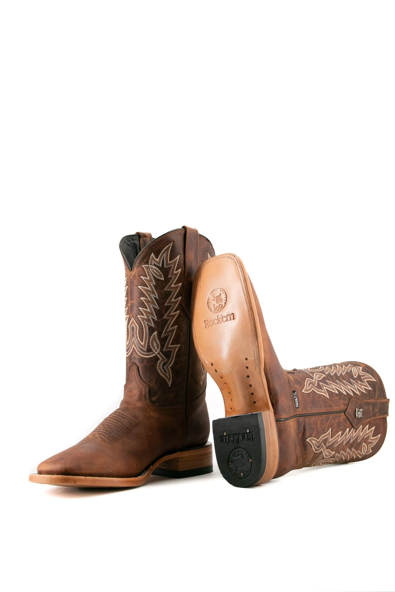 Palmitas Ebano Square Toe Cowboy Boot