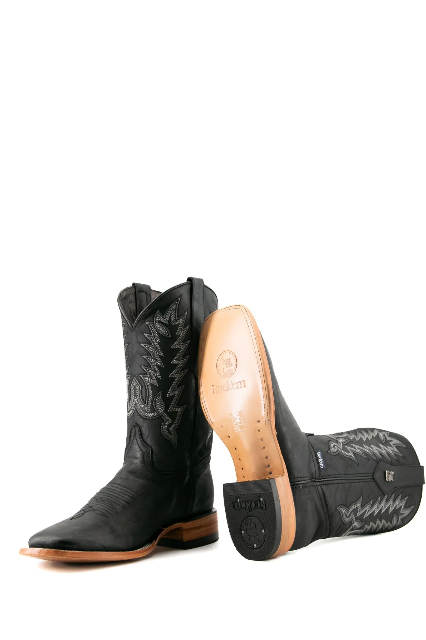 Palmitas Ebano Square Toe Cowboy Boot