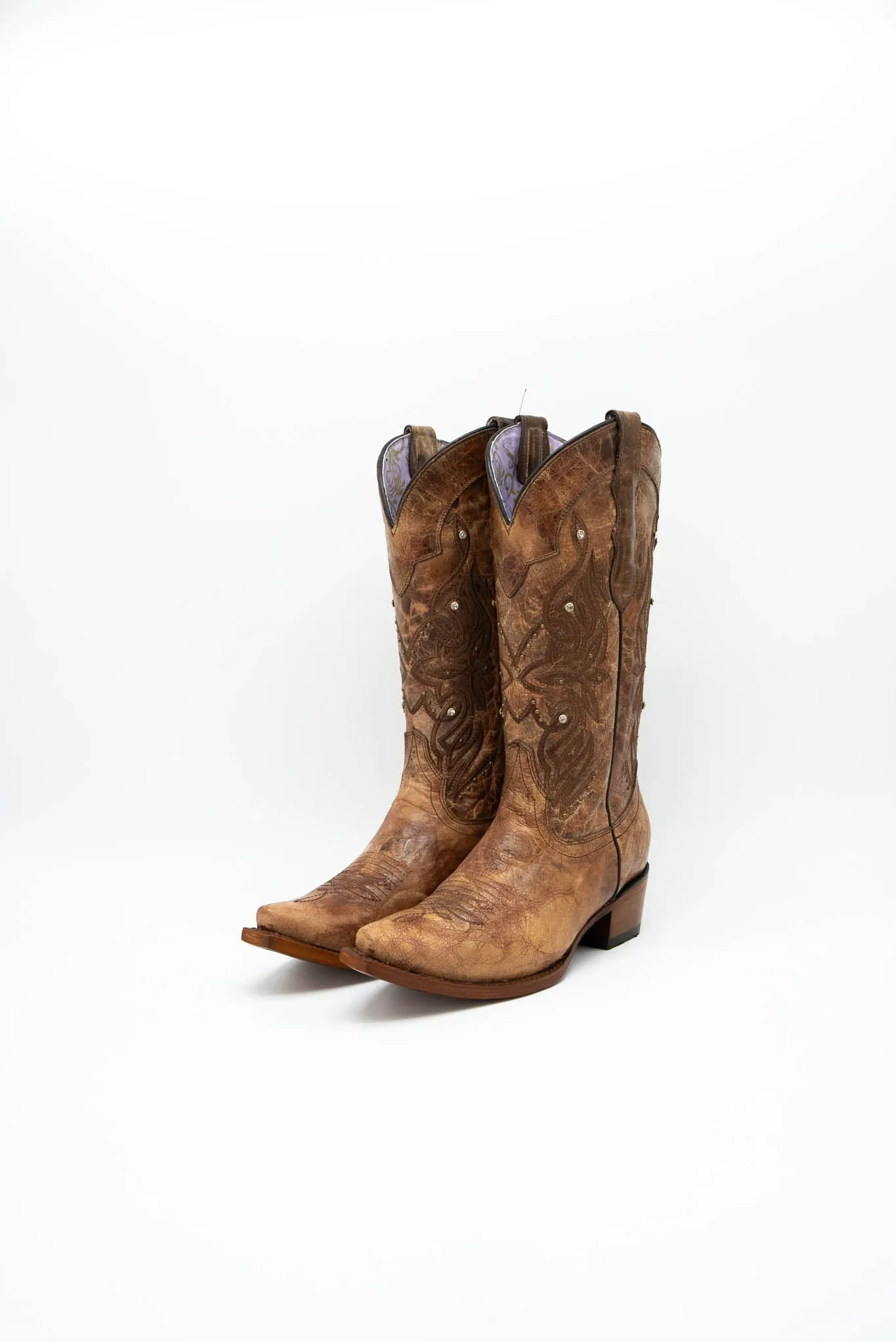 Pamela Apolz Short Shaft Snip Toe Cowgirl Boot FINAL SALE