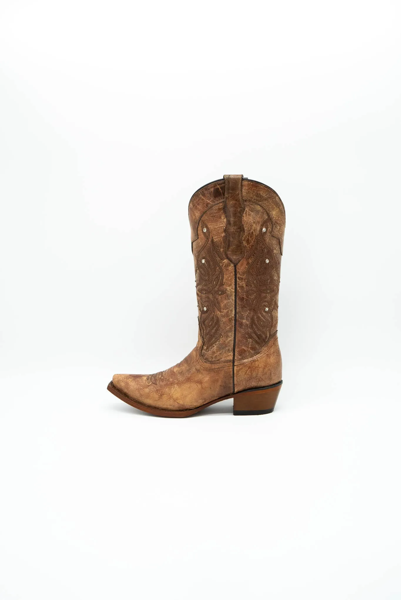 Pamela Apolz Short Shaft Snip Toe Cowgirl Boot FINAL SALE