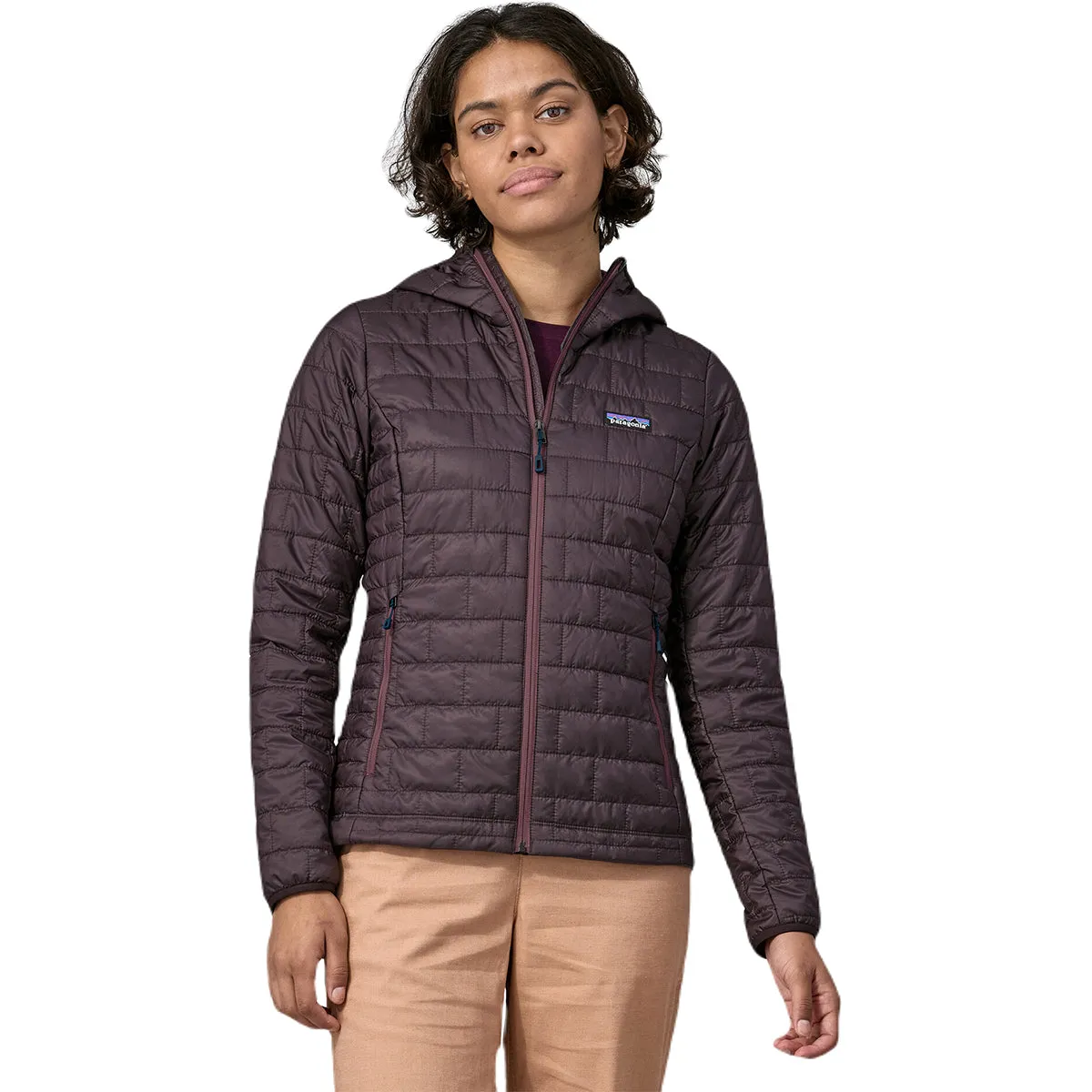 Patagonia Women's Obsidian Plum Nano Puff Hoodie