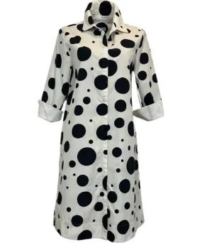 Perlavera Women's Black Clara Polkadot Dress