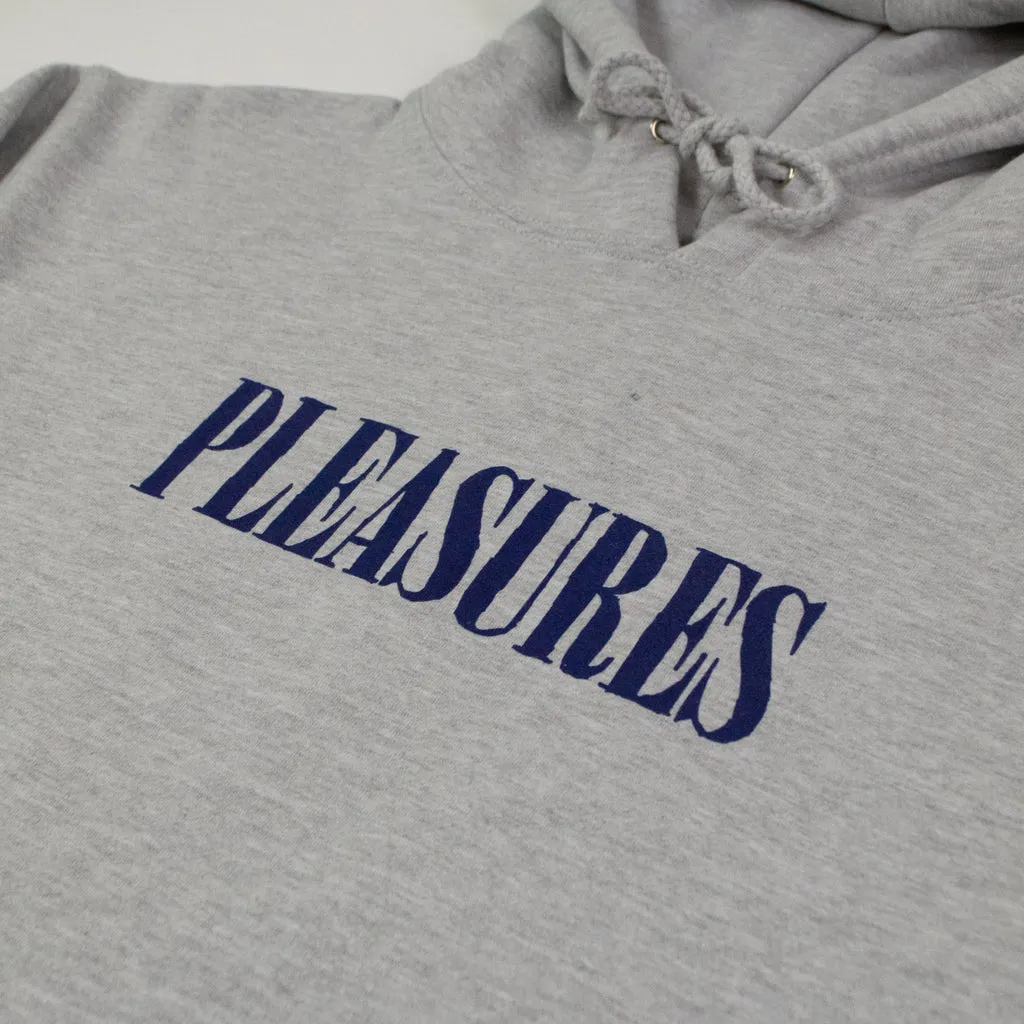 Pleasures Tickle Logo Hoody - Heather Grey