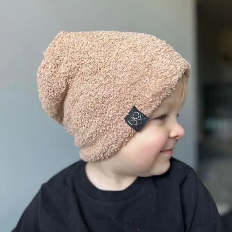 Plush Teddy Beanie | Tan