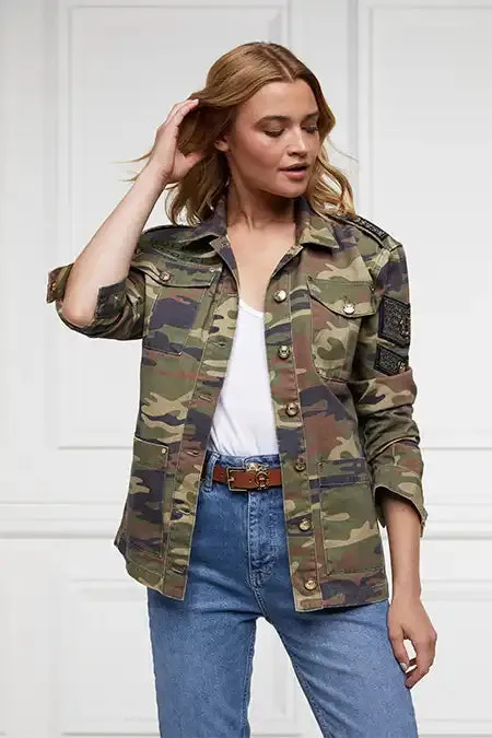 Premium Artillery Jacket (Washed Camo)