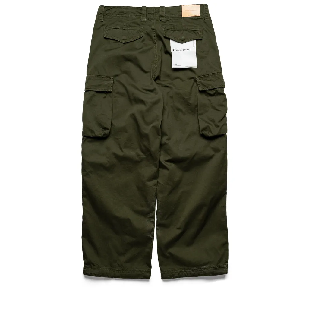 Purple Brand Double Pocket Cargo Pant - Green