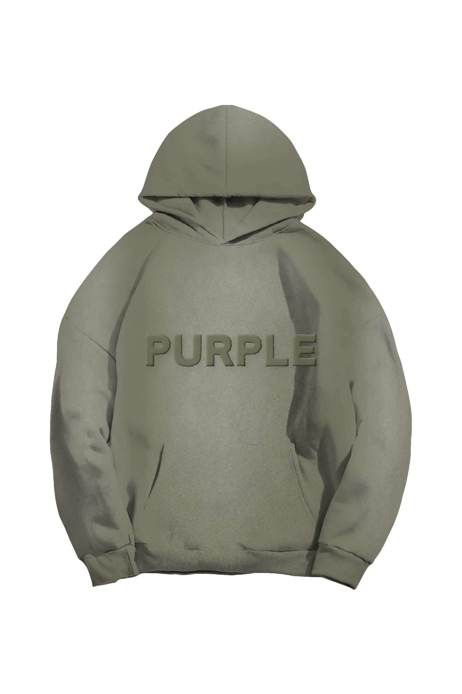 Purple Brand Fleece Hoody-GREEN