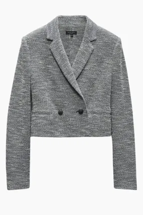 Rag & Bone Josie Italian Tweed Blazer - Navy/ White/ Multi