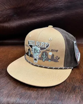 Red Dirt Hat Co. Tan Bone Head Trucker Snap Back Hat RDHC-384