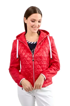 Red quilted Windbreaker/Vest