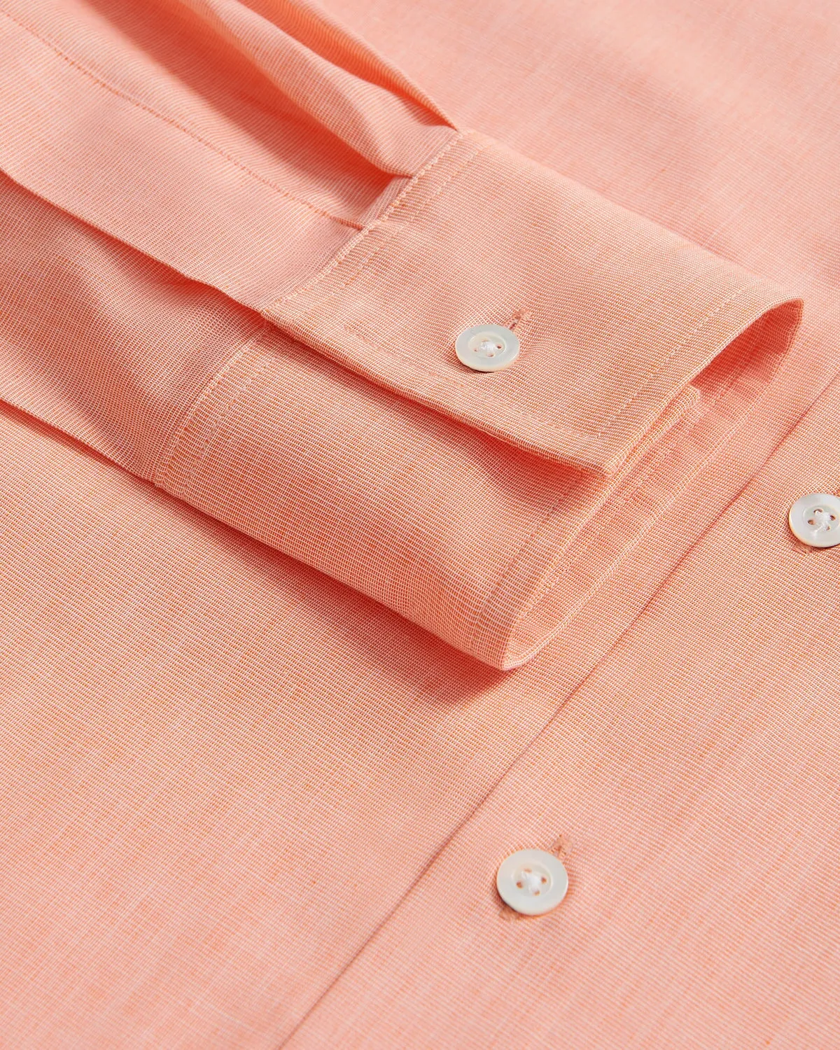 Richard James Poplin Shirt Peach