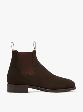 R.M. Williams Comfort Craftsman Boot - Chocolate Suede G Fit - Gillanders.ie Town & Country Clothing