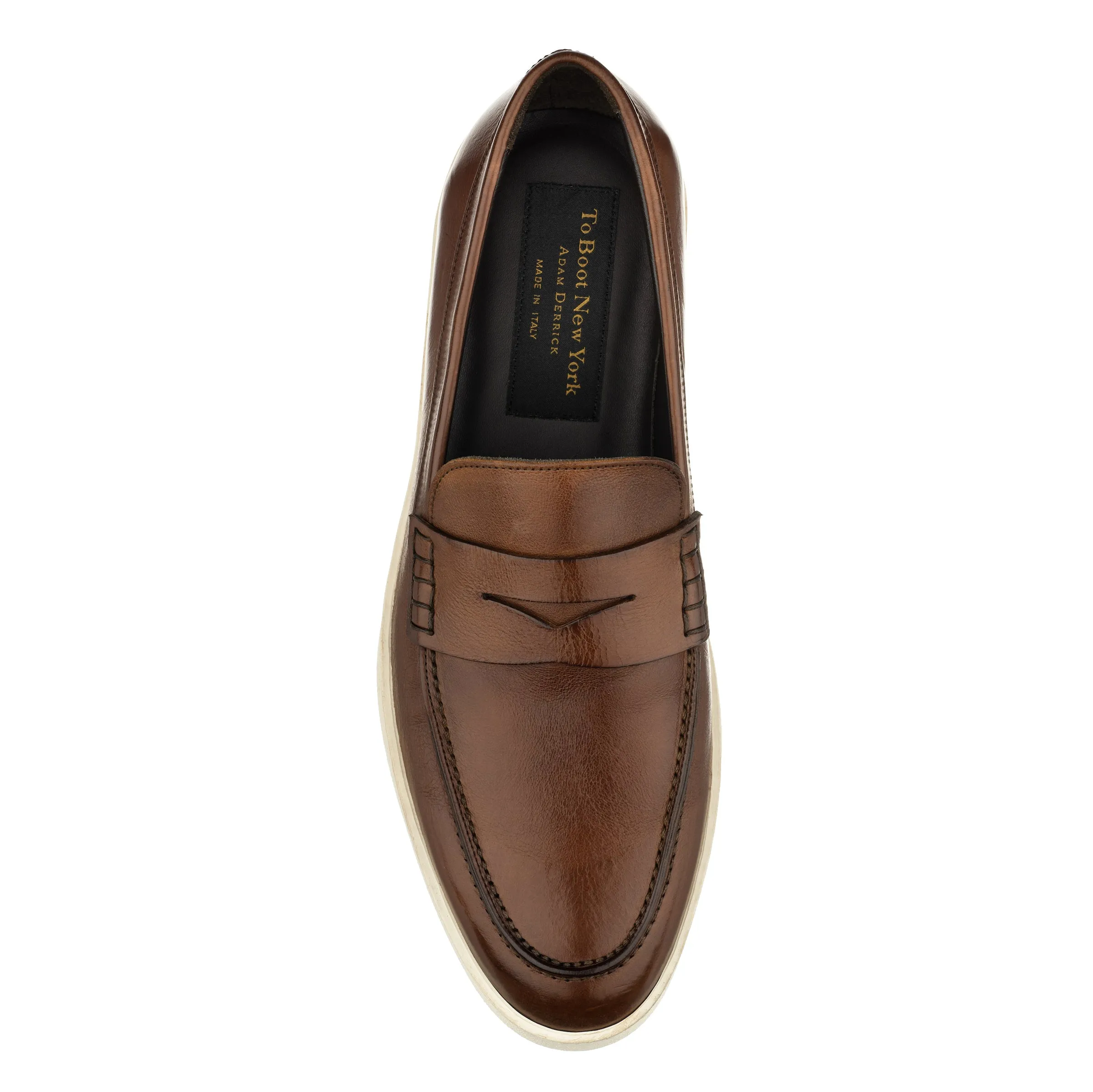 Salina Burnished Brown Calf Slip On Sneaker