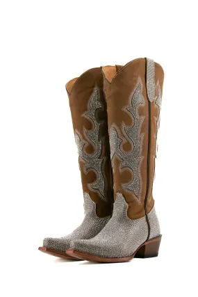 Salome Starlight Rhinestone Tall Cowgirl Boot