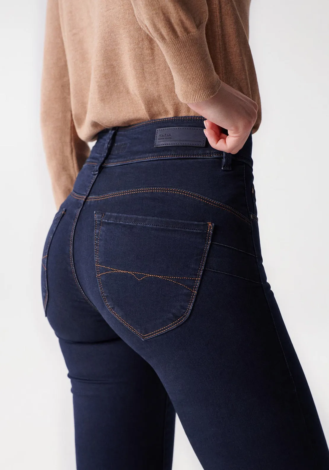 Salsa Push In Secret Slim Jeans, Dark Blue