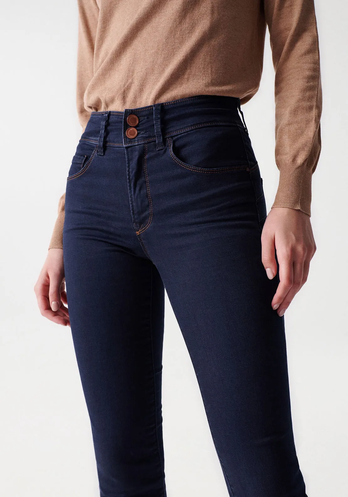 Salsa Push In Secret Slim Jeans, Dark Blue