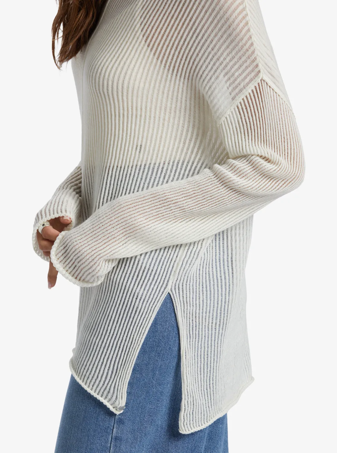 Santa Monica Crew Neck Sweater - Egret