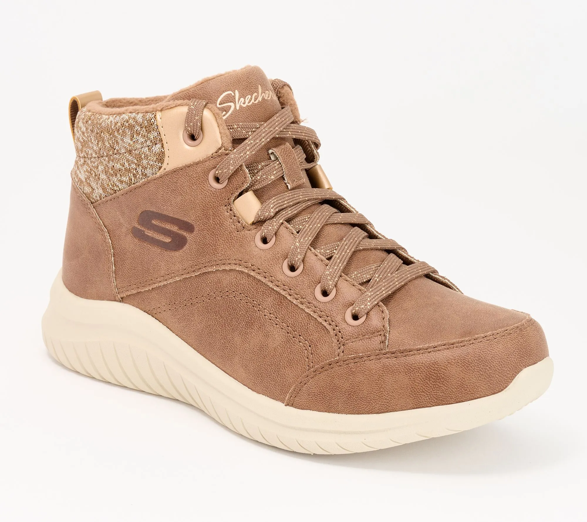 Skechers Ultra Flex Lace-Up Sneaker Boots - Icelyn