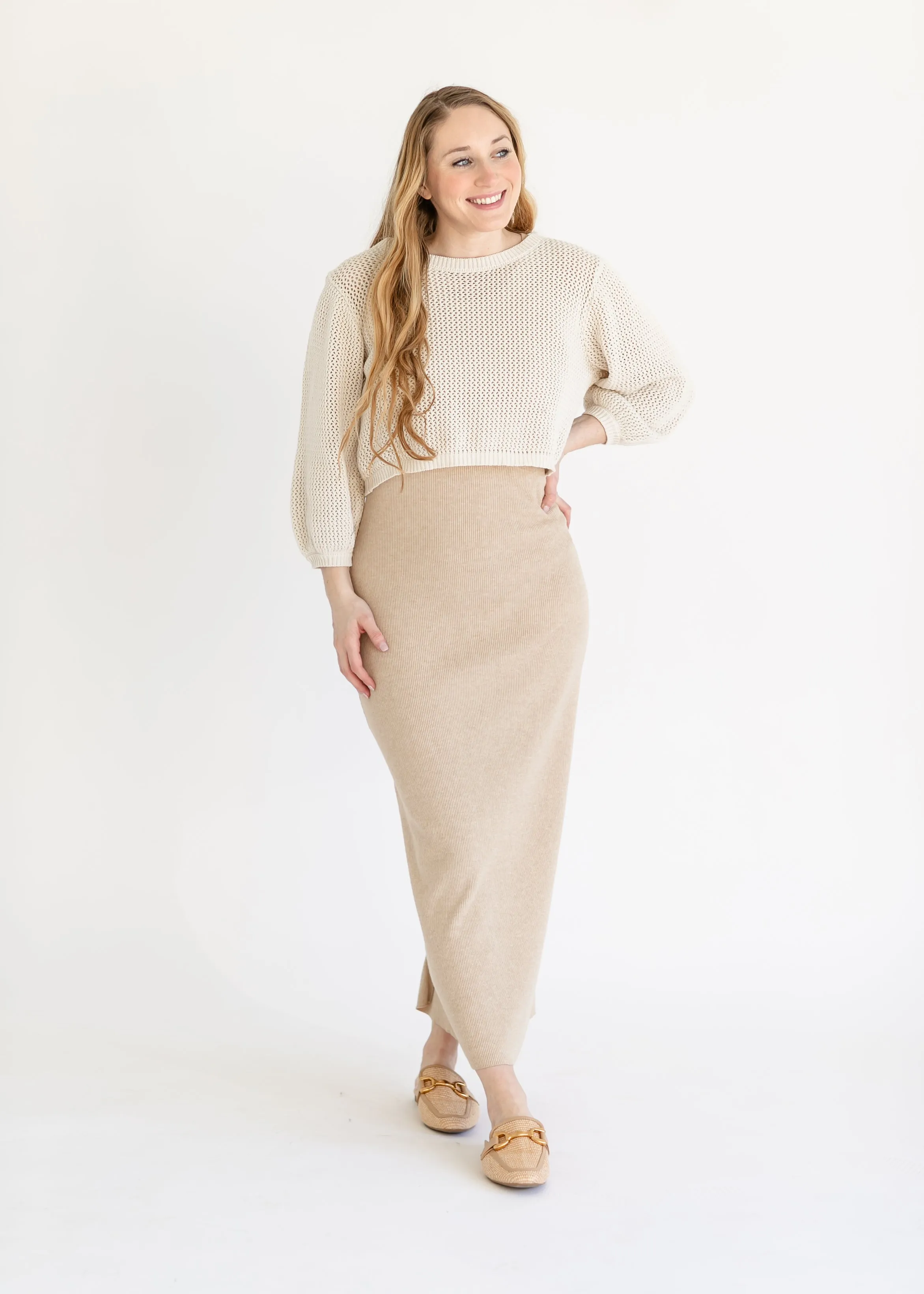 Sleeveless Sweater Knit Maxi Dress - FINAL SALE