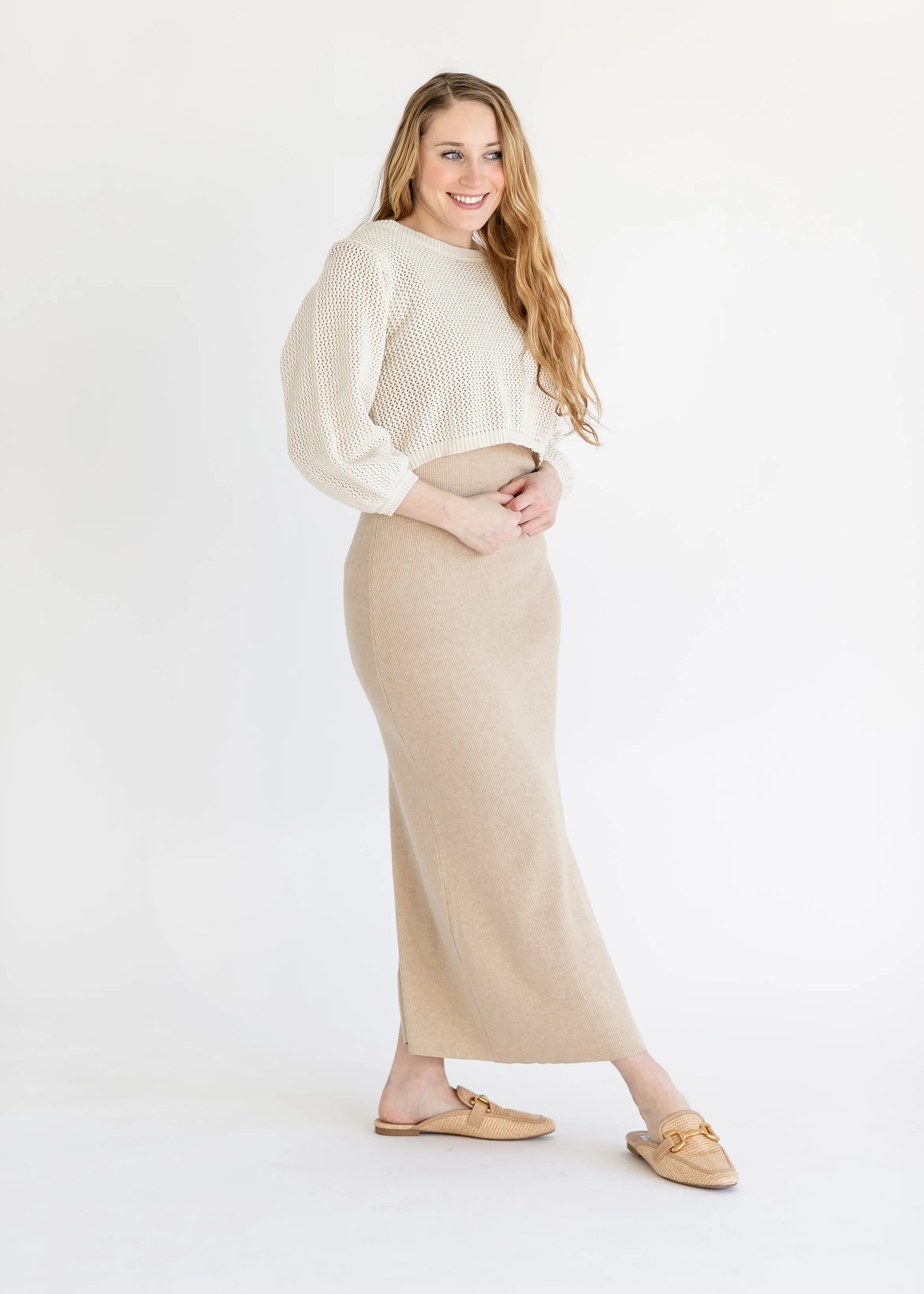 Sleeveless Sweater Knit Maxi Dress - FINAL SALE