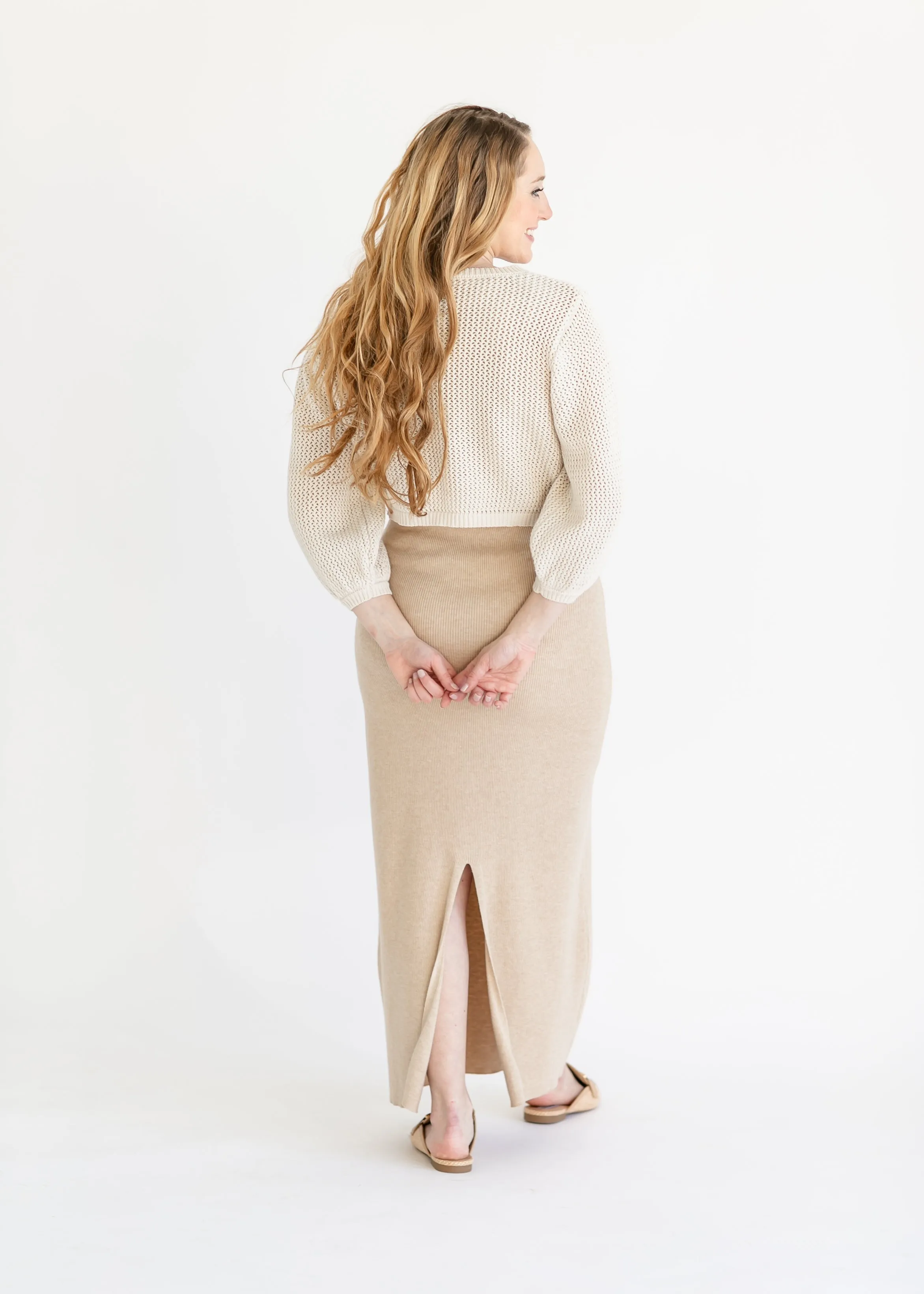 Sleeveless Sweater Knit Maxi Dress - FINAL SALE