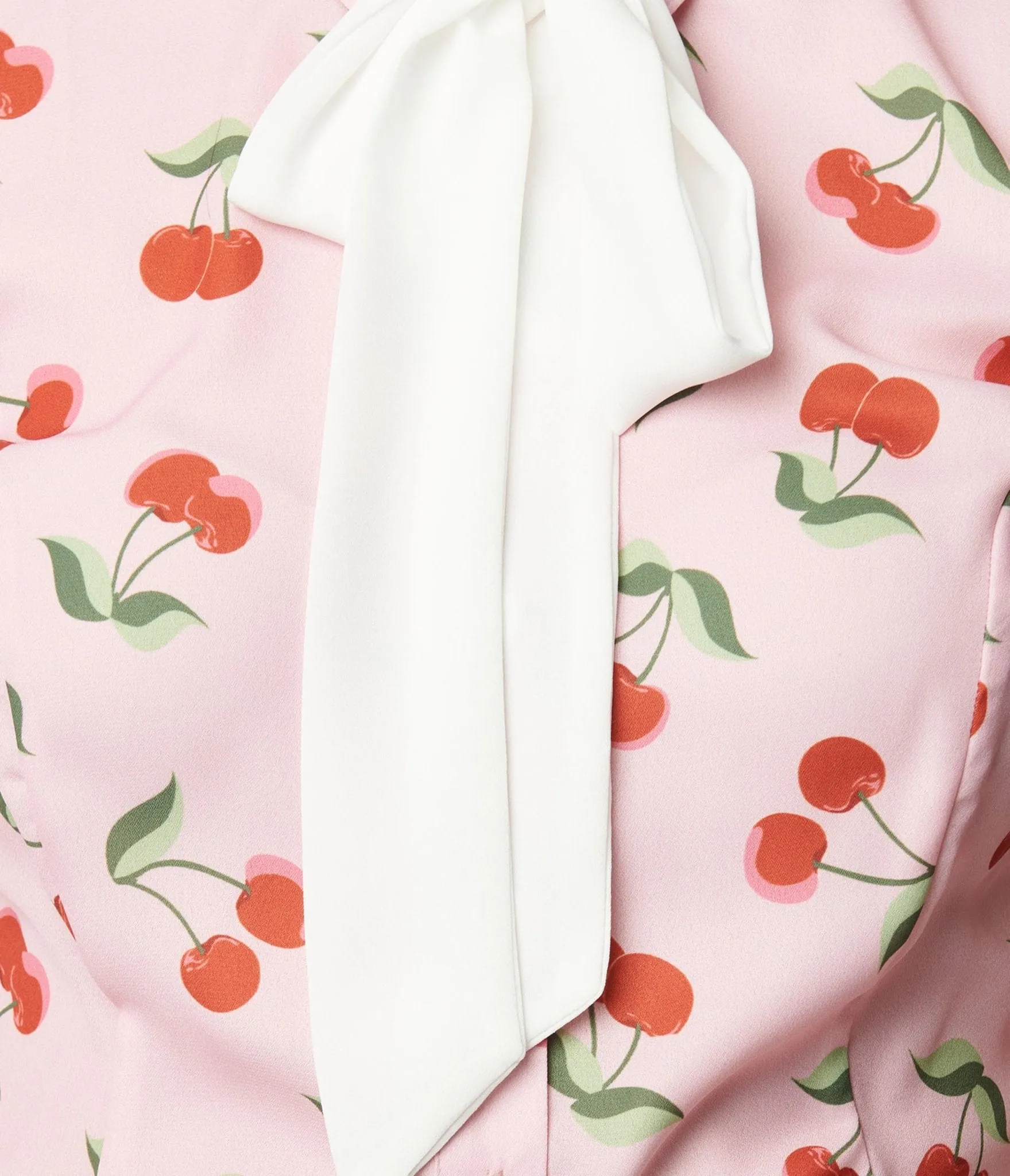 Smak Parlour Pink & Cherries Power Play Blouse